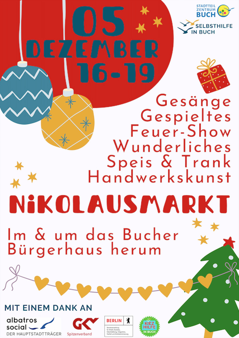 Gemeinsam feiern: Nikolausmarkt am 5. Dezember, Bernau Gemeinsam feiern: Nikolausmarkt am 5. Dezember, Bernau