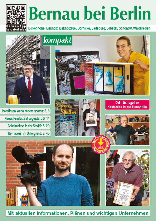 Cover der aktuellen Ausgabe der Jahresbroschüre „Bernau kompakt“